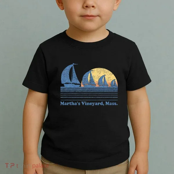 MarthaS Vineyard Ma Sailboat Toddler T-Shirt