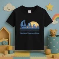 MarthaS Vineyard Ma Sailboat Toddler T-Shirt thumb 3
