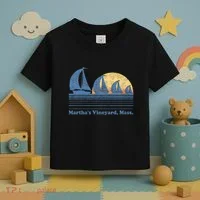 MarthaS Vineyard Ma Sailboat Toddler T-Shirt thumb 3