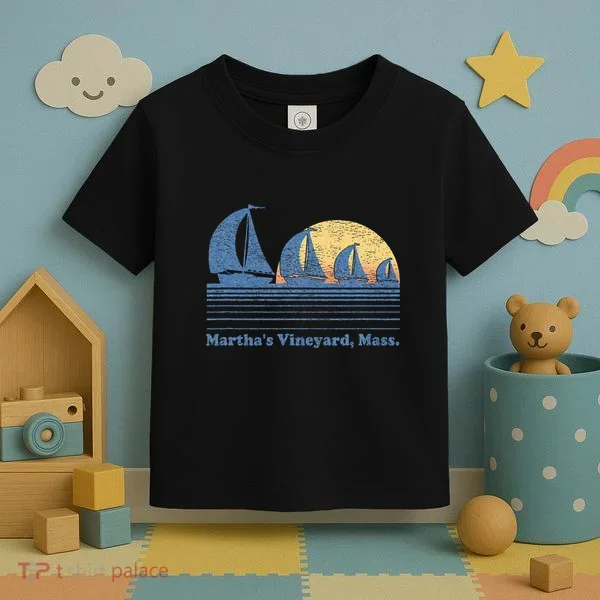 MarthaS Vineyard Ma Sailboat Toddler T-Shirt