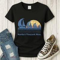 MarthaS Vineyard Ma Sailboat Women's T-Shirt thumb 3