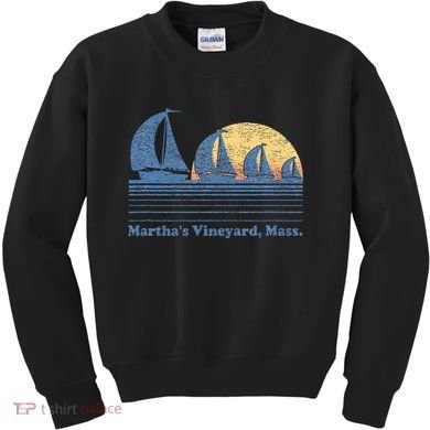 MarthaS Vineyard Ma Sailboat Kids Sweatshirt