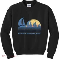MarthaS Vineyard Ma Sailboat Kids Sweatshirt thumb 0