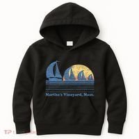 MarthaS Vineyard Ma Sailboat Kids Hoodie thumb 0