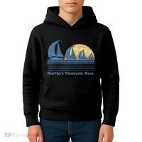 MarthaS Vineyard Ma Sailboat Kids Hoodie thumb 4
