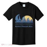 MarthaS Vineyard Ma Sailboat Kids T-Shirt thumb 0