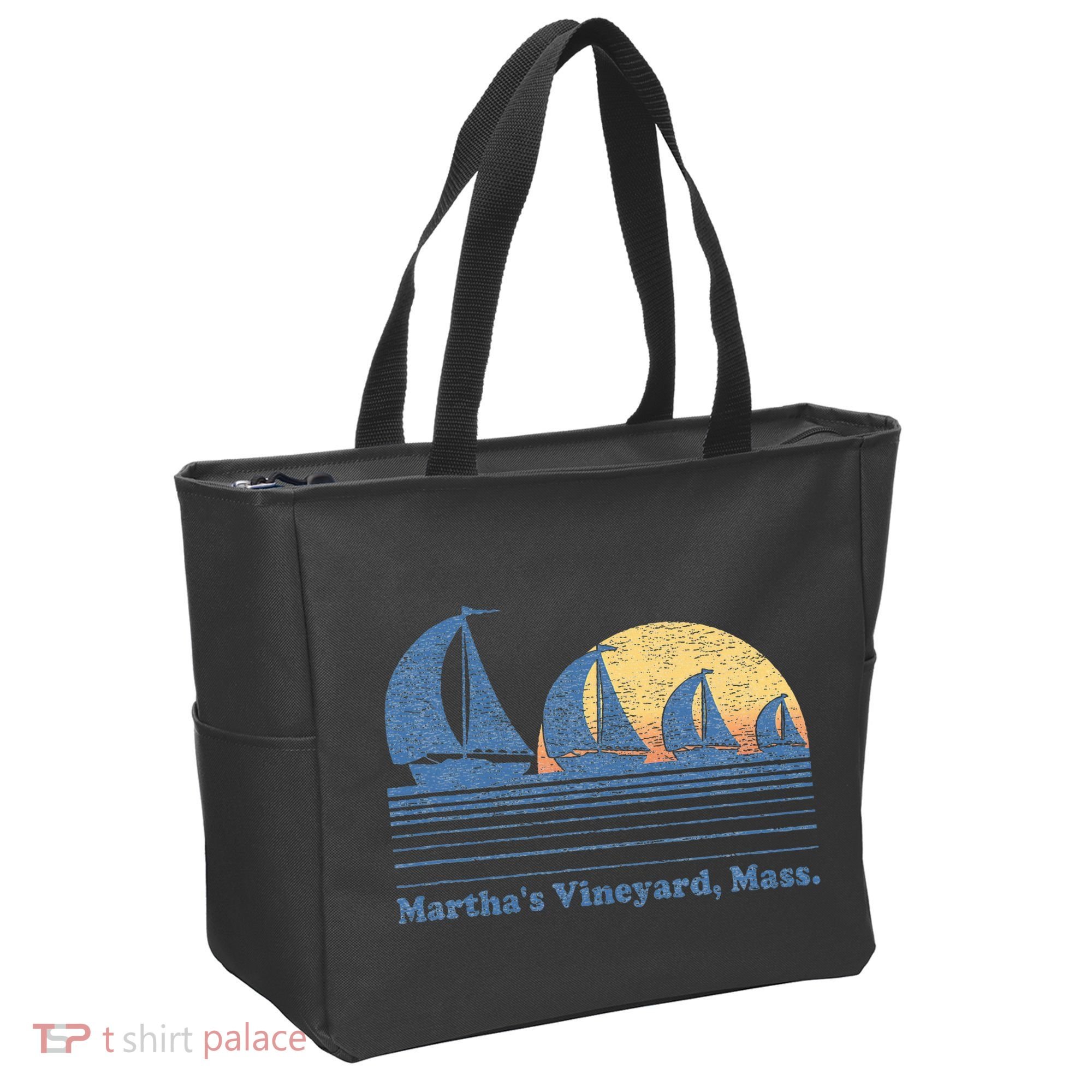MarthaS Vineyard Ma Sailboat Tote Bag