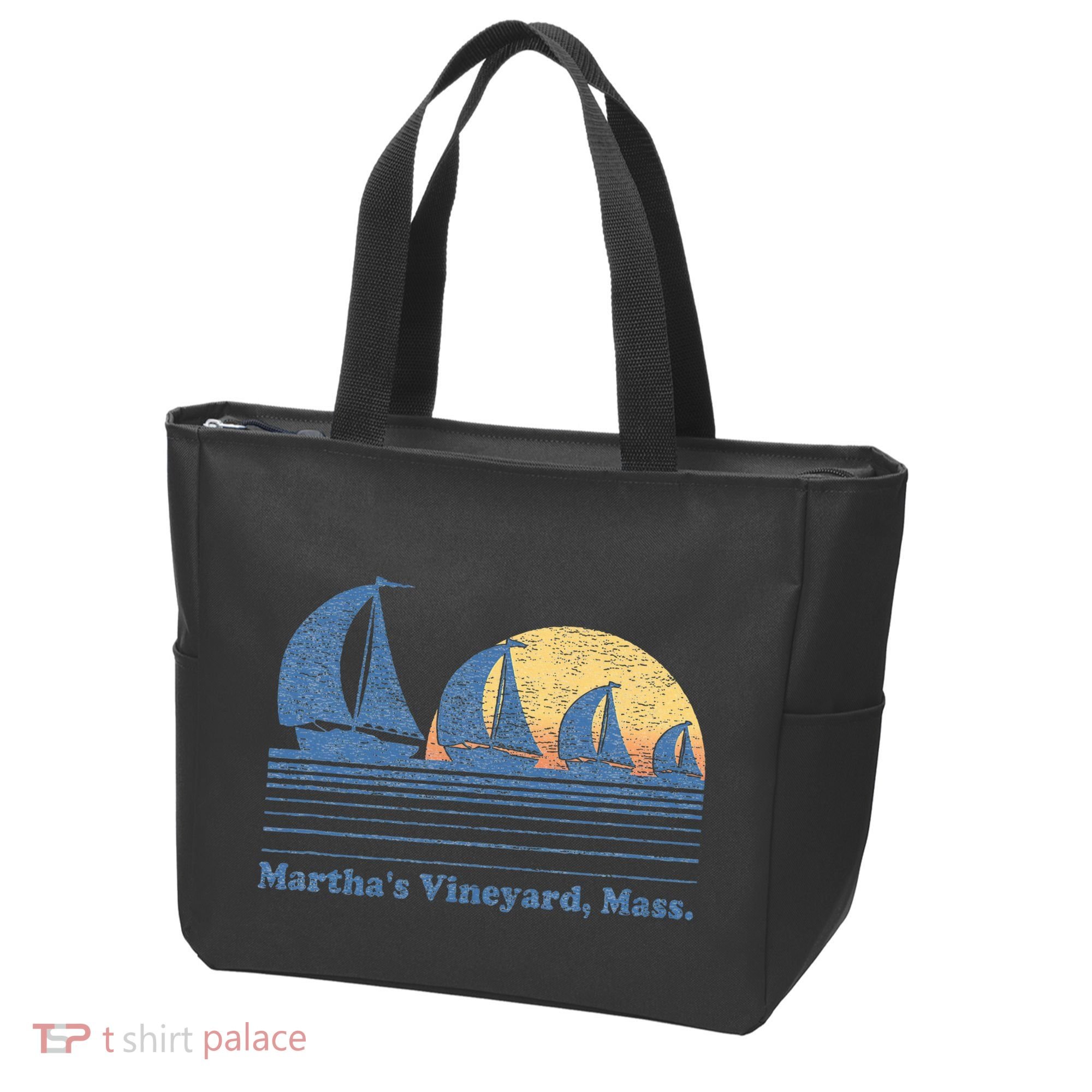 MarthaS Vineyard Ma Sailboat Tote Bag