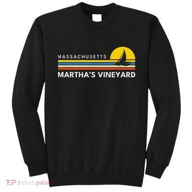 MarthaS Vineyard Massachusetts Ma Souvenirs Vintage Retro Sweatshirt