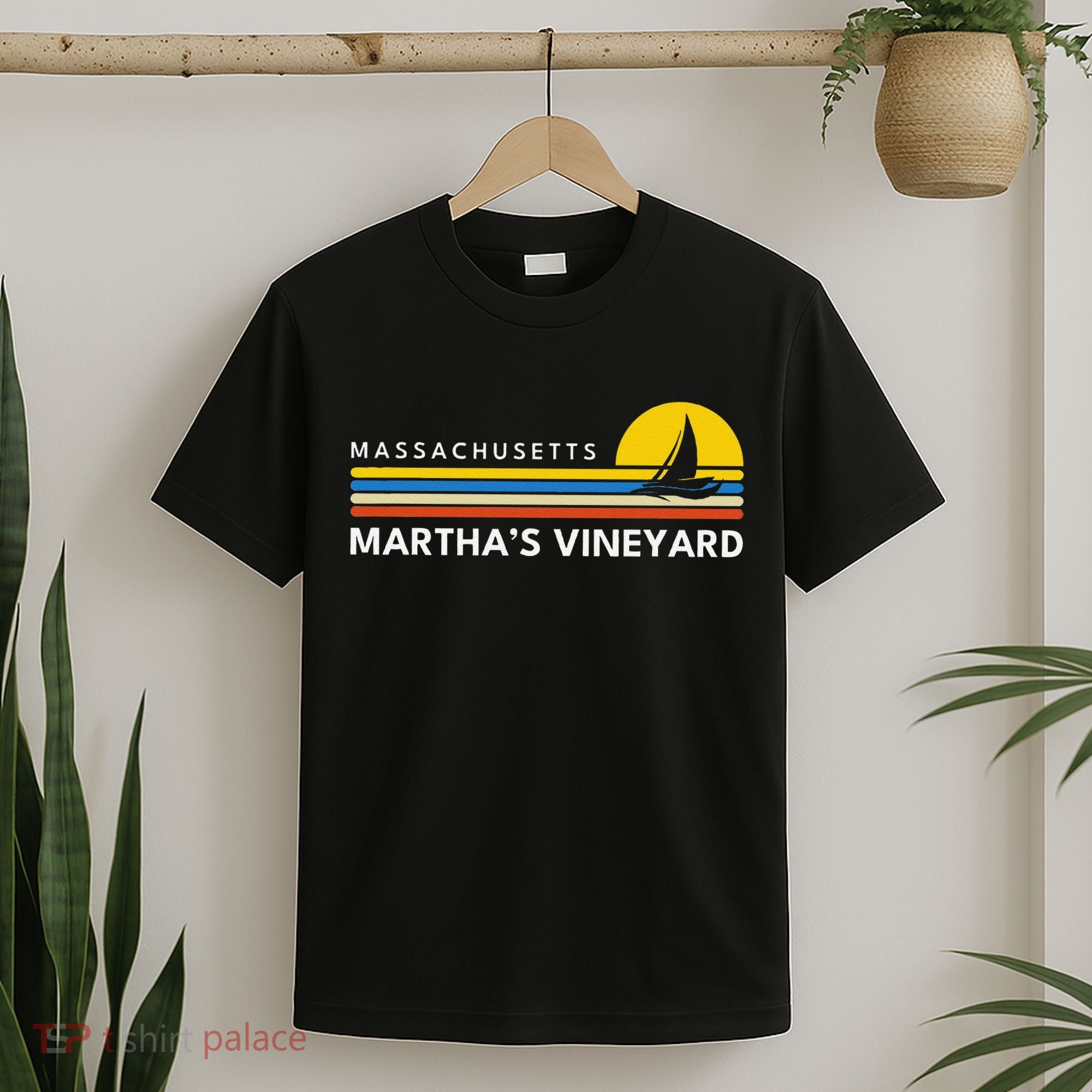 MarthaS Vineyard Massachusetts Ma Souvenirs Vintage Retro T-Shirt