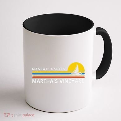 MarthaS Vineyard Massachusetts Ma Souvenirs Vintage Retro Coffee Mug back