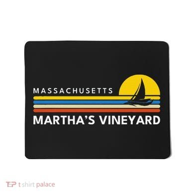 MarthaS Vineyard Massachusetts Ma Souvenirs Vintage Retro Mousepad