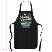 MarthaS Vineyard Massachusetts Scenic Island Illustration Apron thumb 0