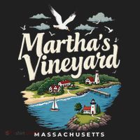 MarthaS Vineyard Massachusetts Scenic Island Illustration Tumbler thumb 3
