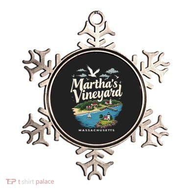 MarthaS Vineyard Massachusetts Scenic Island Illustration Ornament