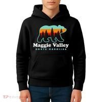 Maggie Valley North Carolina Mountain Town Vacation Kids Hoodie thumb 4