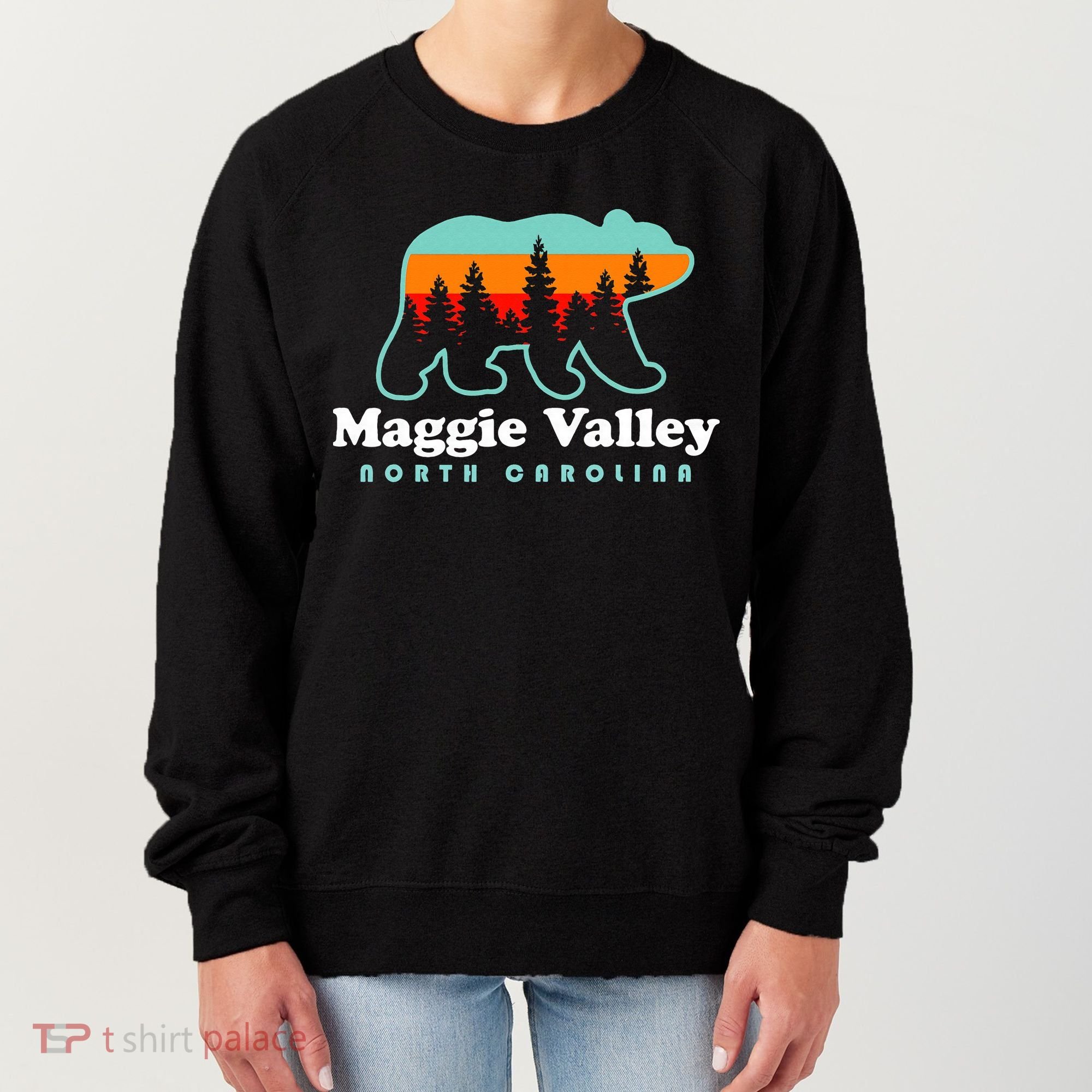 Maggie Valley North Carolina Mountain Town Vacation Women's Sweatshirt