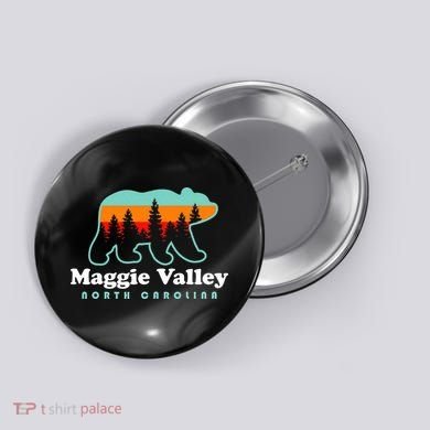 Maggie Valley North Carolina Mountain Town Vacation Button