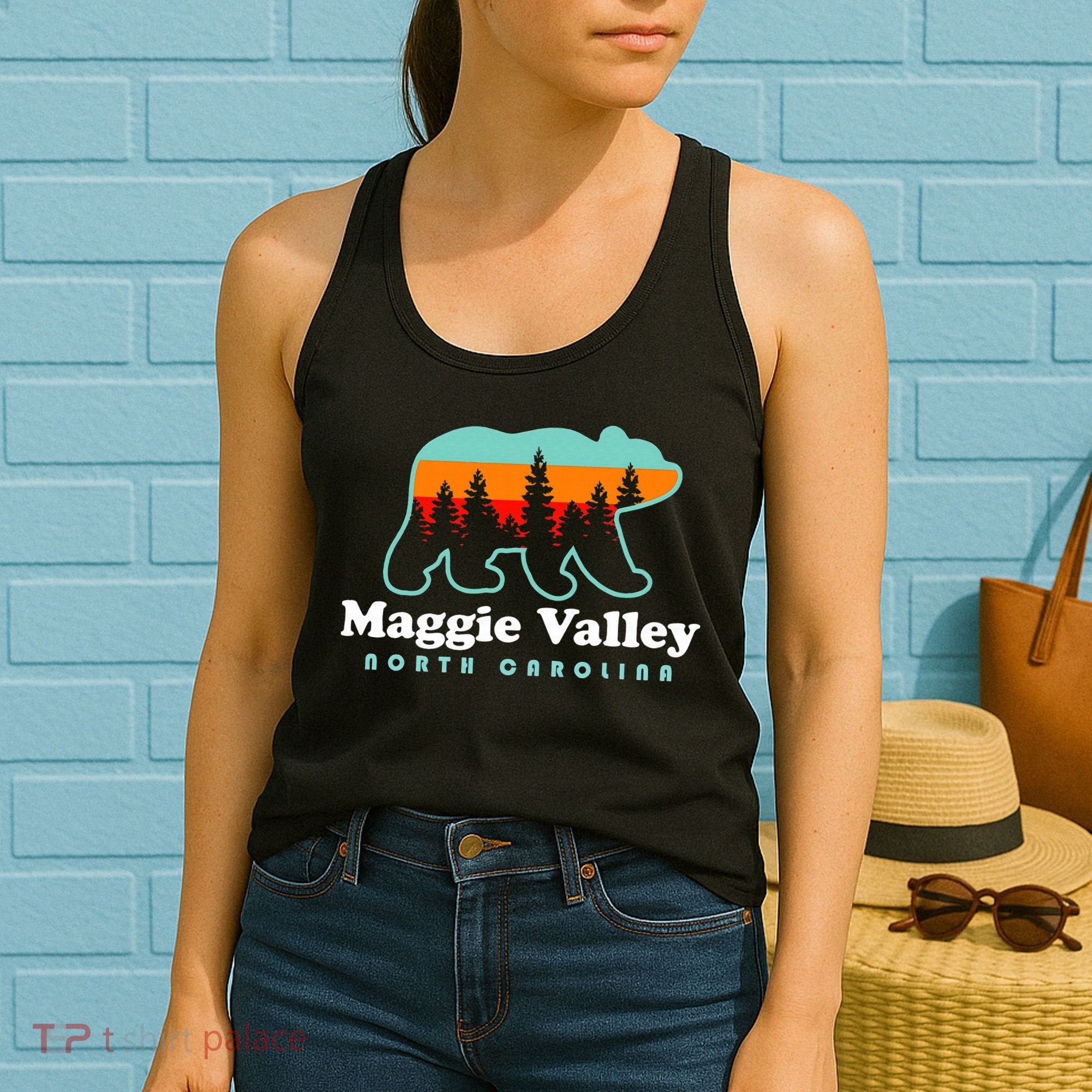 Maggie Valley North Carolina Mountain Town Vacation Women's Tank Top