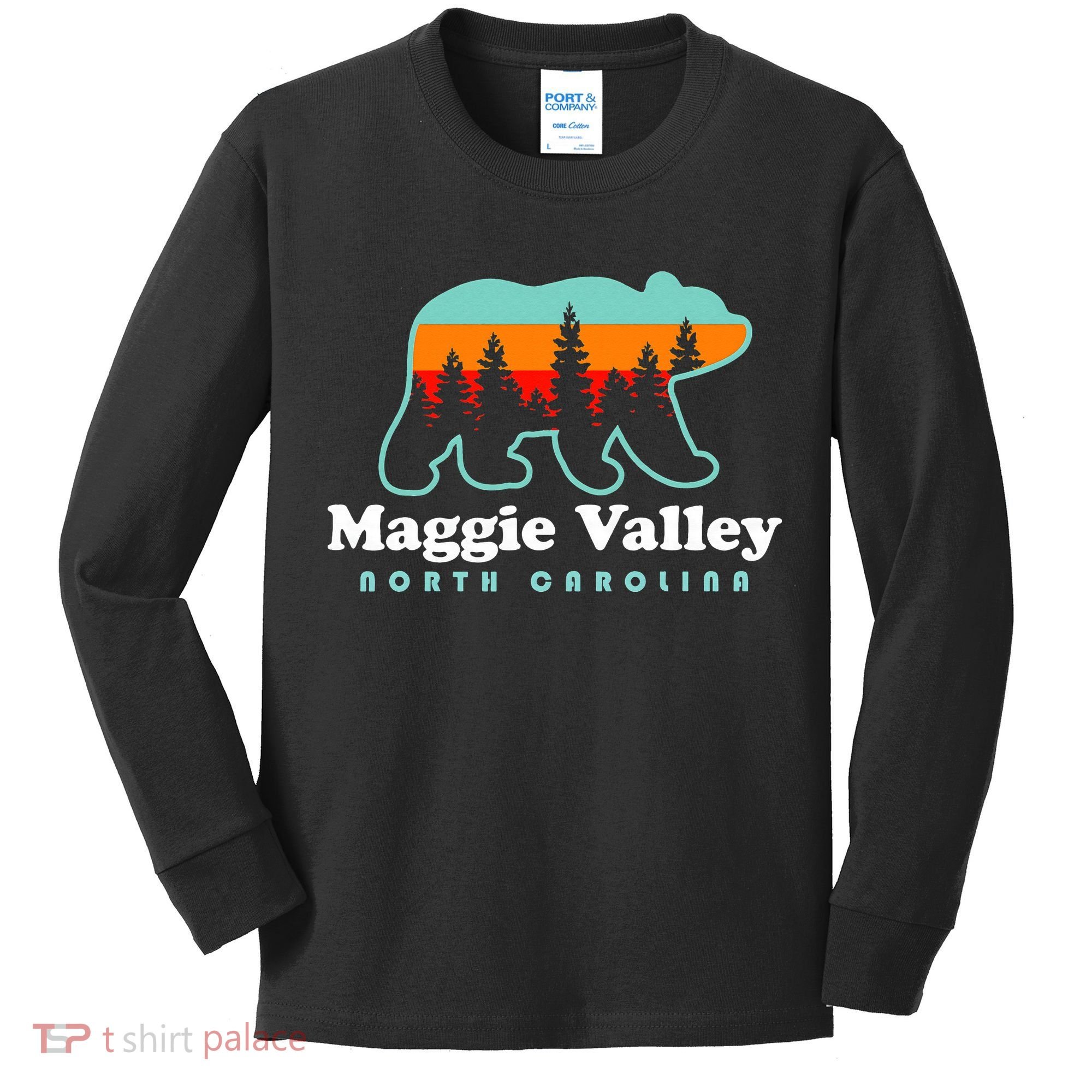 Maggie Valley North Carolina Mountain Town Vacation Kids Long Sleeve Shirt