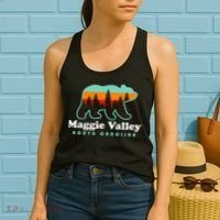 Maggie Valley North Carolina Mountain Town Vacation Women's Tank Top thumb 2