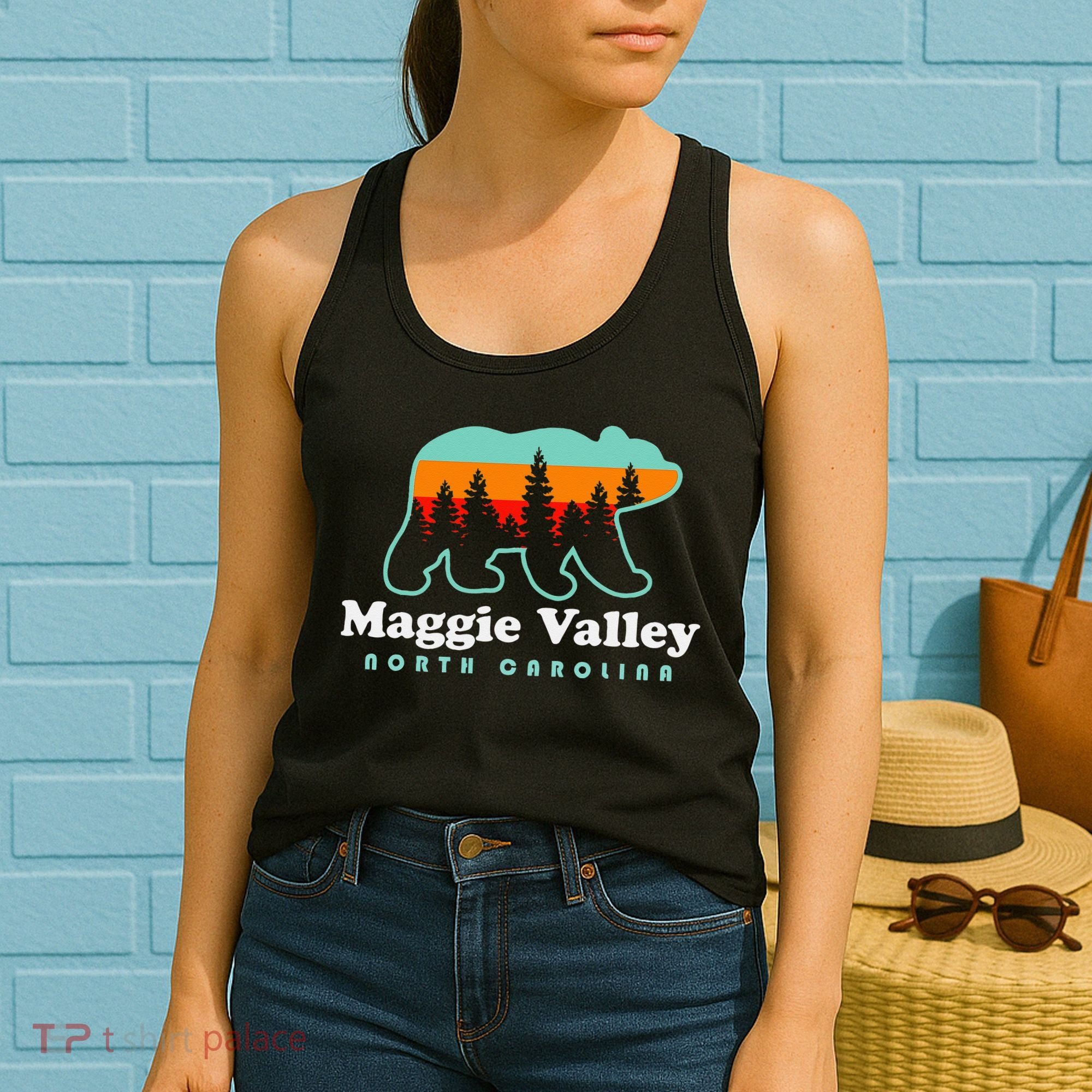 Maggie Valley North Carolina Mountain Town Vacation Women's Tank Top