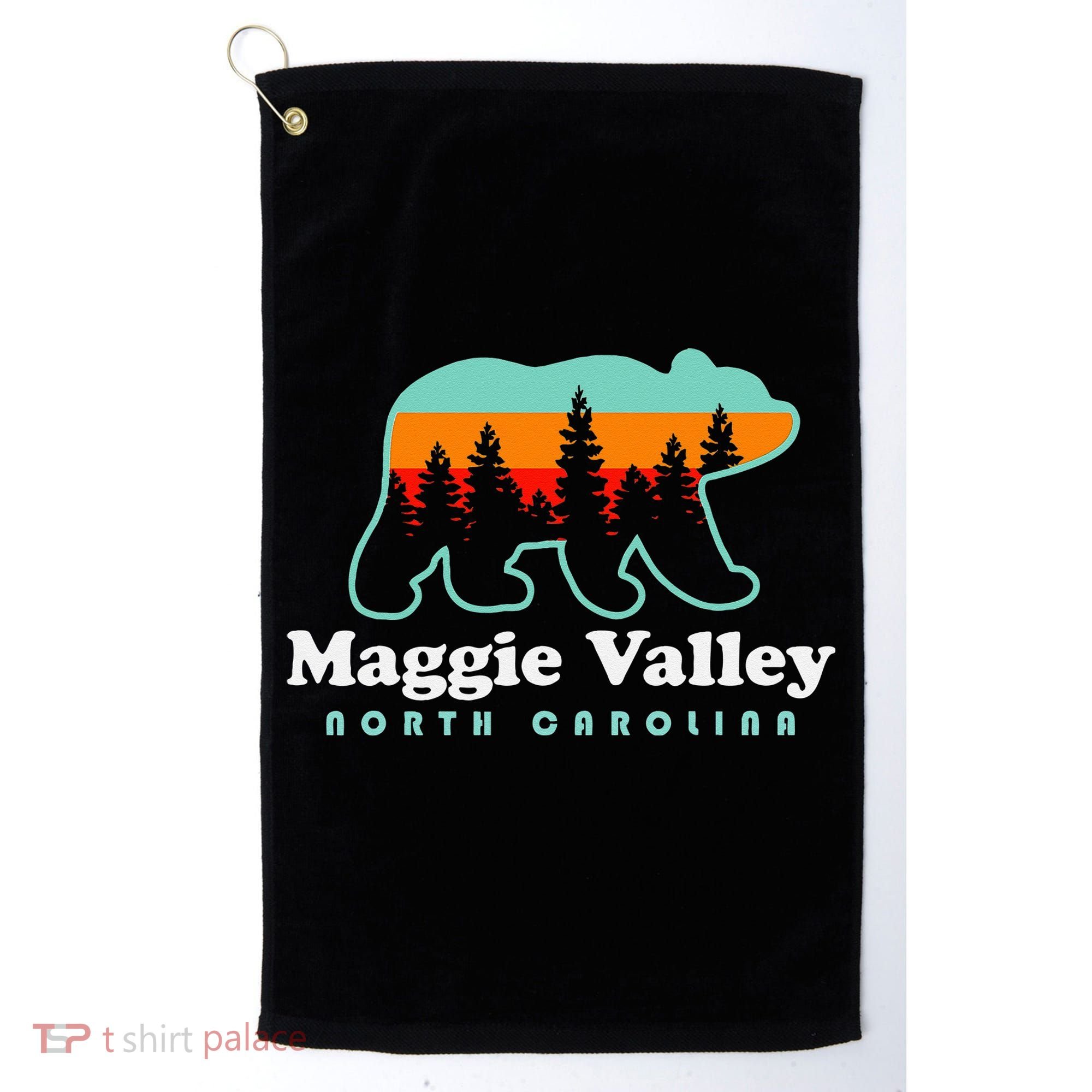 Maggie Valley North Carolina Mountain Town Vacation Golf Towel