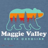 Maggie Valley North Carolina Mountain Town Vacation Garment-Dyed Sweatshirt thumb 2