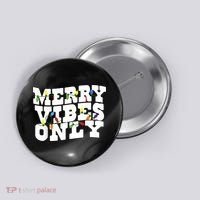 Merry Vibes Only Christmas Light Button thumb 0