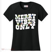 Merry Vibes Only Christmas Light Women's Cooling Performance Crew T-Shirt thumb 0