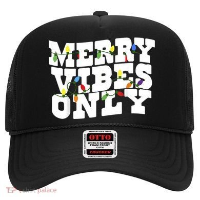 Merry Vibes Only Christmas Light Hat