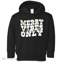 Merry Vibes Only Christmas Light Toddler Hoodie thumb 0