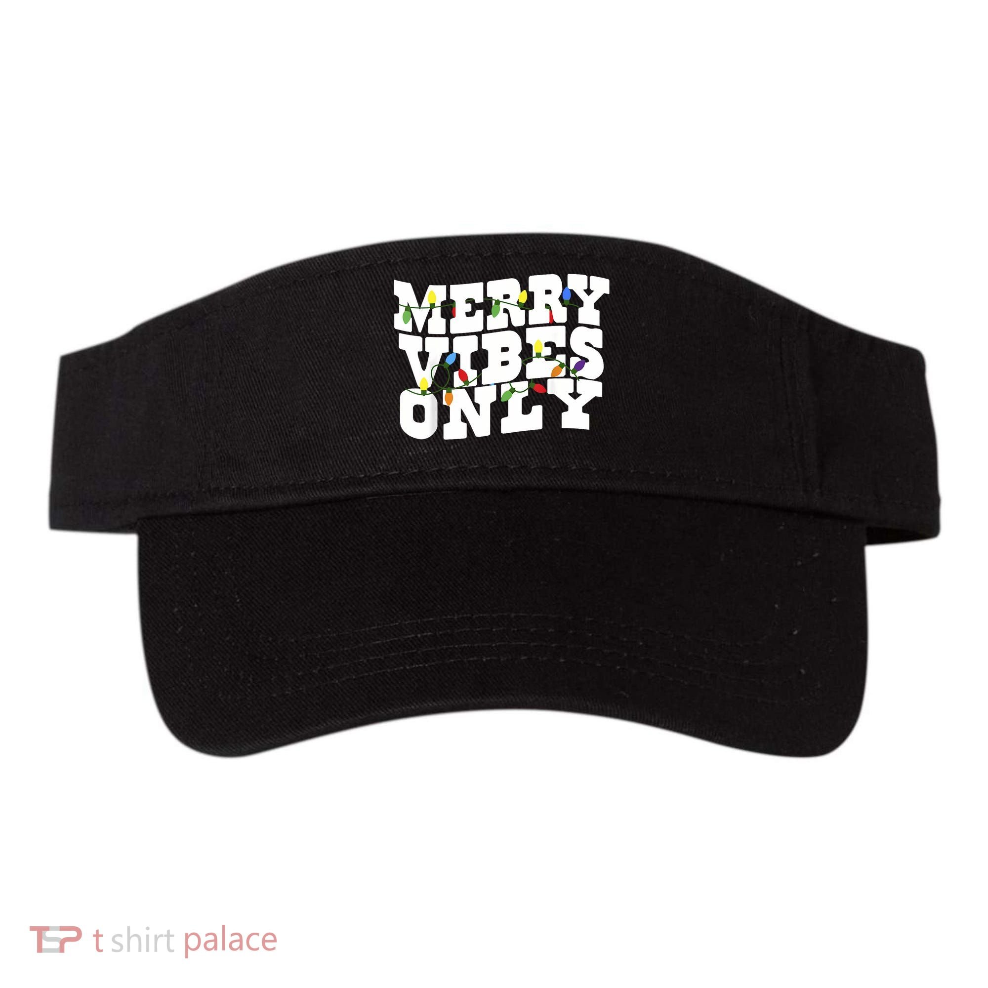 Merry Vibes Only Christmas Light Visor