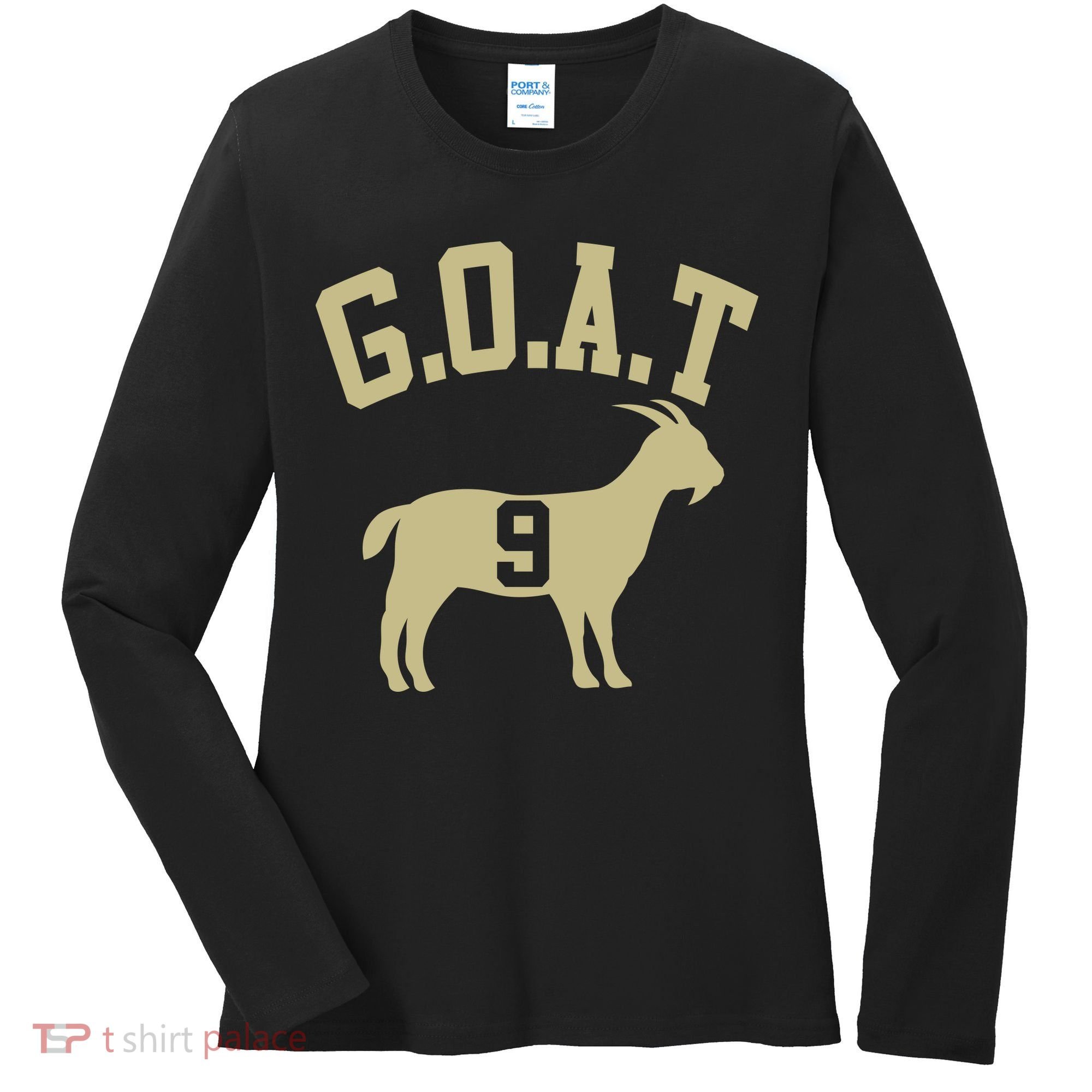  MVP Goat 9 Football  Women's Long Sleeve Shirt