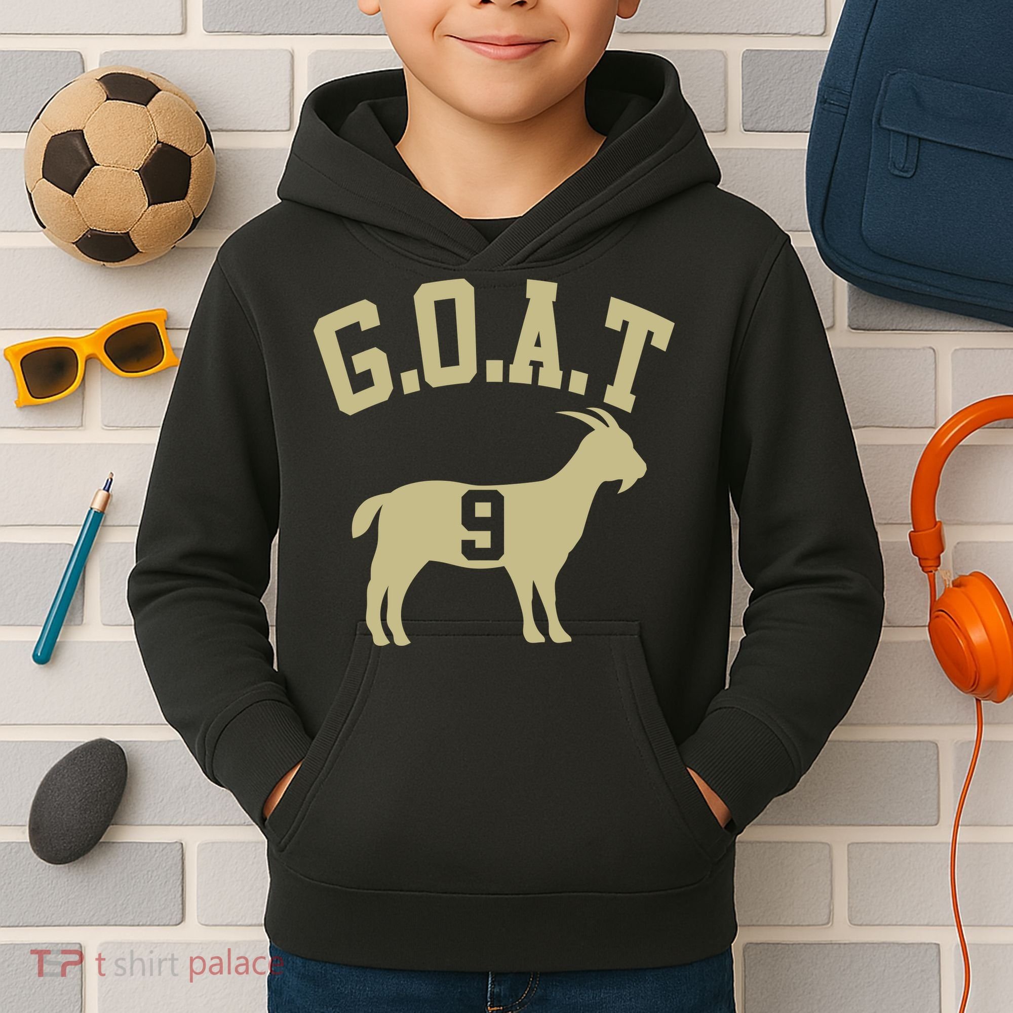  MVP Goat 9 Football  Kids Hoodie