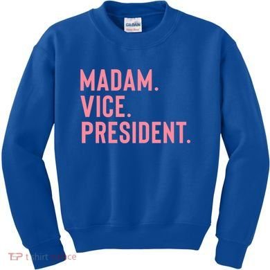 Madam Vice President Gift Kids Sweatshirt