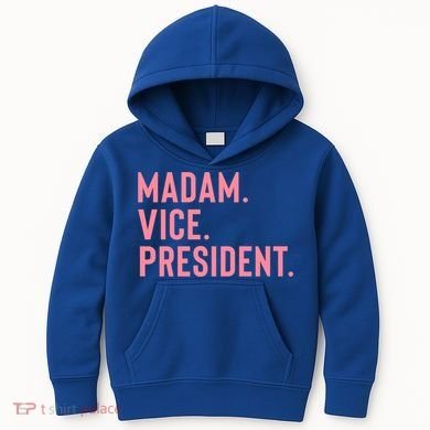 Madam Vice President Gift Kids Hoodie
