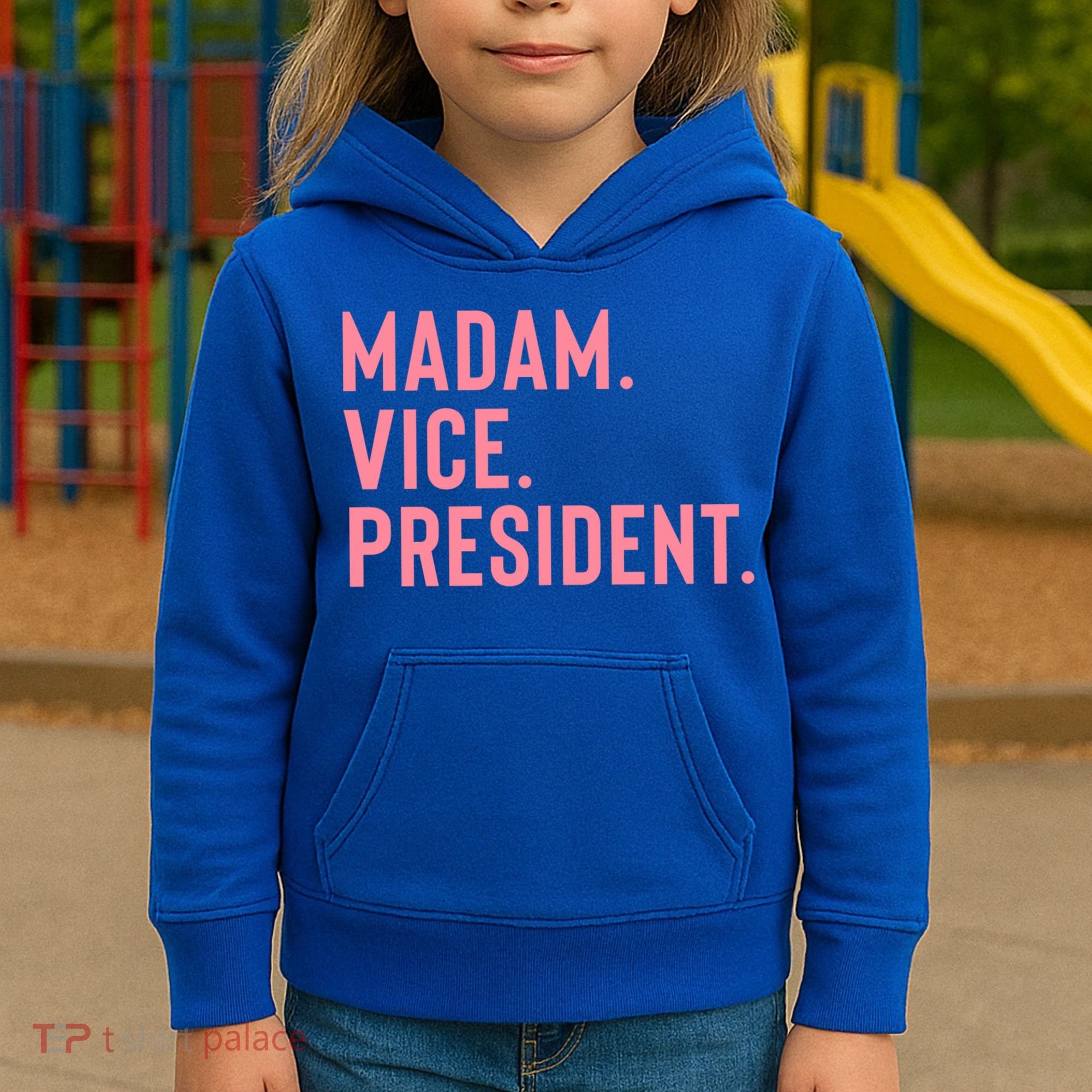 Madam Vice President Gift Kids Hoodie