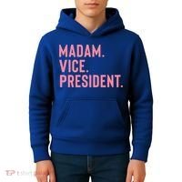 Madam Vice President Gift Kids Hoodie thumb 4