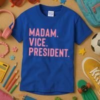 Madam Vice President Gift Kids T-Shirt thumb 3