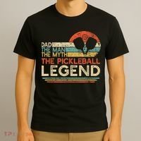 Men Vintage Pickleball Dad The Man The Myth The Legend T-Shirt thumb 3
