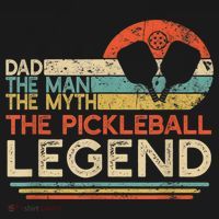 Men Vintage Pickleball Dad The Man The Myth The Legend T-Shirt thumb 7