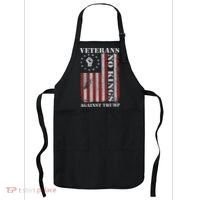 Military Veterans Protest USA Flag No Kings America Protest Gift Apron thumb 0