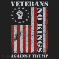 Military Veterans Protest USA Flag No Kings America Protest Gift Beanie thumb 2