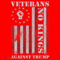 Military Veterans Protest USA Flag No Kings America Protest Gift Santa Hat thumb 1