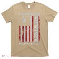 Military Veterans Protest USA Flag No Kings America Protest Gift T-Shirt thumb 0