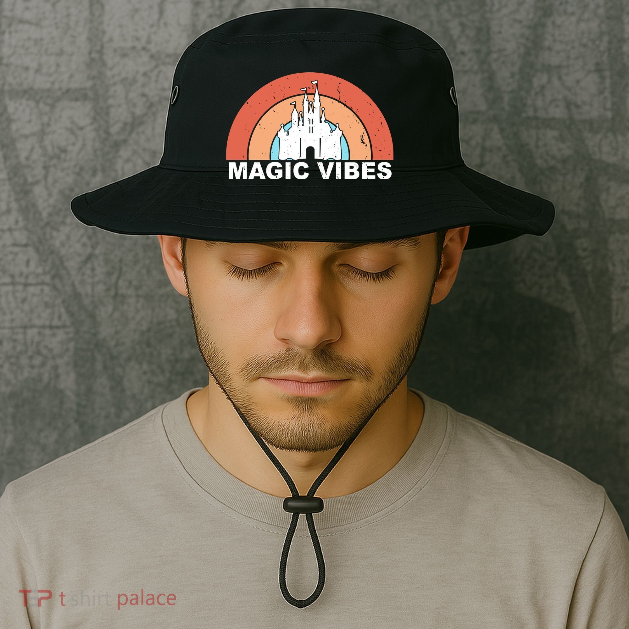 Magic Vibes Retro Bucket Hat