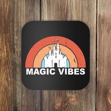 Magic Vibes Retro Coaster