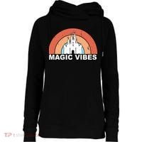 Magic Vibes Retro Womens Funnel Neck Pullover Hood thumb 0