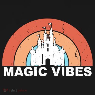 Magic Vibes Retro Womens Funnel Neck Pullover Hood